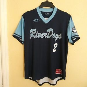 RAWLINGS Blue Sport Jersey Short Sleeve Size XL Pullover